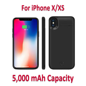 JLW Smart Fast Charging Power Bank Battery Case for iPhone X/XS/XS Max/XR