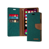 Mercury Goospery Canvas Diary Wallet Case With Card Slots for iPhone 11 Pro Max