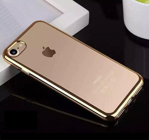 TPU Clear Crystal Rubber Soft Plating Case for iPhone 6 Plus/6S+