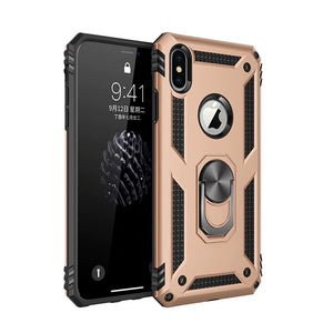 Heavy Duty Case with 360° Rotating Ring Kickstand for iPhone X/XS/XS Max/XR