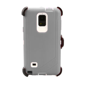 Heavy Duty Tough Case with 360° Rotating Belt Clip for Samsung Note 4