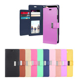Goospery Rich Diary Wallet Case with Card Slots for iPhone 8 8+ 7 7+ 6 6+ 6S 6S+