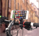 Dual Clamp Bicycle Motorcycle Bike Phone Holder