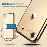 TPU Clear Crystal Rubber Soft Plating Case for iPhone 6 Plus/6S+