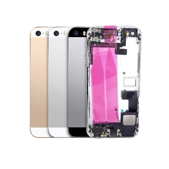 Housing Back Battery Cover Replacement For iPhone 5S With Installed Parts