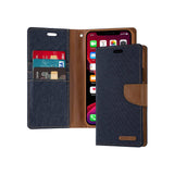 Mercury Goospery Canvas Diary Wallet Case With Card Slots for Samsung Galaxy S8 / S8+