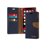 Mercury Goospery Canvas Diary Wallet Case With Card Slots for iPhone 11 Pro Max