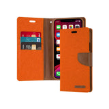 Mercury Goospery Canvas Diary Wallet Case With Card Slots for iPhone 11 Pro Max