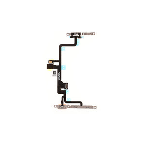 Power Switch Volume Flex Cable with Metal Plate for iPhone 7