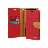 Mercury Goospery Canvas Diary Wallet Case With Card Slots for iPhone XS Max