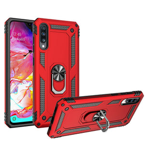 Heavy Duty Case with 360° Rotating Ring Kickstand for Samsung A series 2019 Mobile Phones