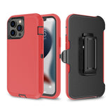 Shockproof Robot Armor Hard Plastic Case with Belt Clip for iPhone 13 Pro Max and Mini