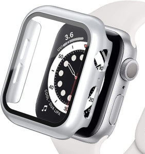 Full Cover With Tempered Glass Screen Protector for Apple Watch 44 42 40 38mm