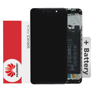 Huawei Y7 2017 LCD Screen Digitizer With Frame and Battery OEM New Black