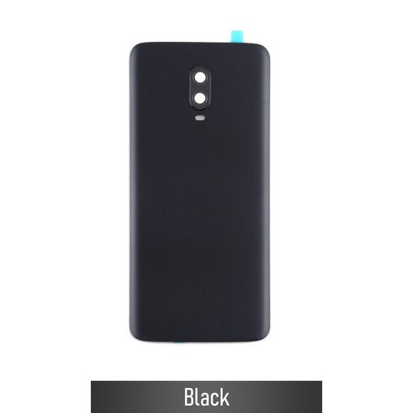 Back Battery Glass Cover with Camera Lens and Adhesive for OnePlus 6T