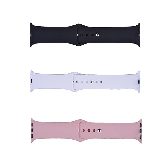 Silicone Watch Band Strap for Apple Watch Series 5 44mm/ 4 44mm/ 3 42mm / 2 42mm