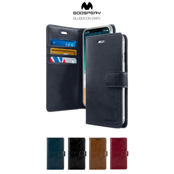 Mercury Goospery Bluemoon Diary Wallet Case With Card Slots for iPhone 12/12 Pro/12 Pro Max/12 Mini