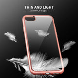 TPU Clear Crystal Rubber Soft Plating Case for iPhone 8 Plus/7 Plus