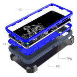 Shockproof Robot Armor Hard Plastic Case with Belt Clip for Samsung S21 / S21+ / S21 Ultra