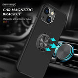 Magnetic Ring Holder Shockproof Cover Case for iPhone 13