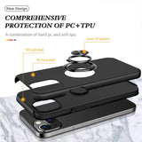Magnetic Ring Holder Shockproof Cover Case for iPhone 13