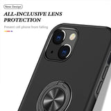 Magnetic Ring Holder Shockproof Cover Case for iPhone 13