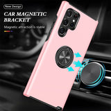 Magnetic Ring Holder Shockproof Cover Case for Samsung Galaxy S22 Ultra